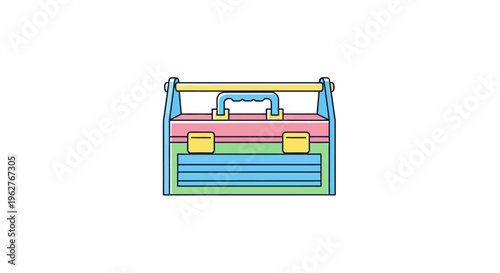 Colorful illustration of a briefcase.