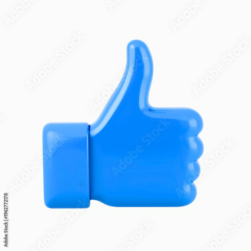 Foto Untitled design - 13D Thumbs Up Like Icon for Social Media Engagement