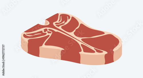 Raw Beef Steak Meat Cut.