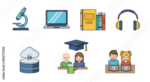 Students using computers in classroom setting.