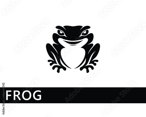 The silhouette of a frog is very elegant and suitable for inspiration for your brand logo.
