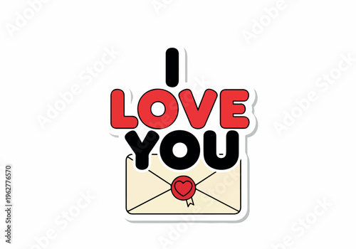 A sweet and loving message to express your affection, featuring an elegant envelope sealed with a heart, conveying deep emotions of love and care