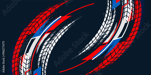 A vector graphic depicting abstract stripe racing designs suitable for vehicle decal wraps, race cars, rally vehicles, adventure themes, and livery designs