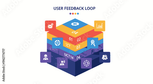 User Feedback Loop Infographic: Customer Journey, Analysis, and Improvement