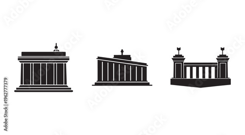 Brandenburg Gate and Reichstag building iconic landmarks of Berlin Germany European architecture symbols  famous historical buildings