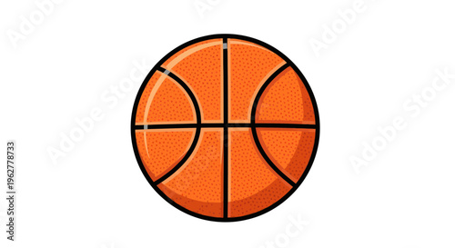 Basketball Sports Equipment Orange Ball.