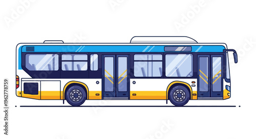 City Bus Public Transportation Vehicle.