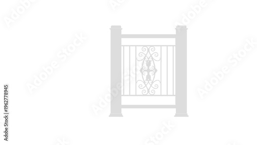 2D Concrete Balustrade Design Drawing
