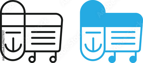 Shipping and Transport Outline Vector