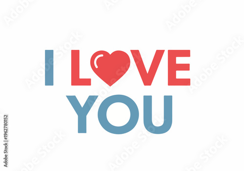 I Love You Heart Graphic Design