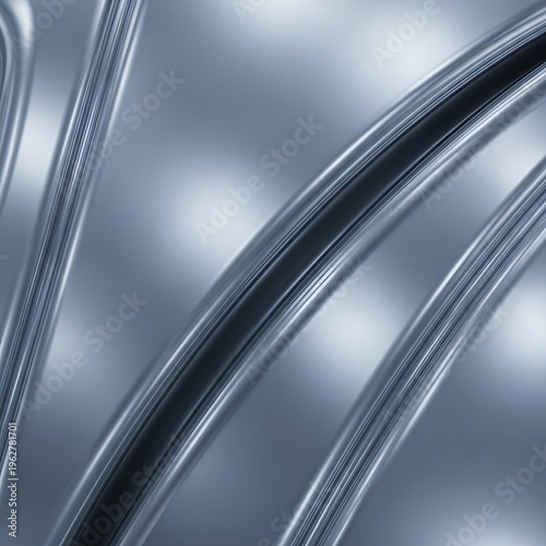 Abstract metallic lines on a reflective surface, creating a futuristic and sleek background.