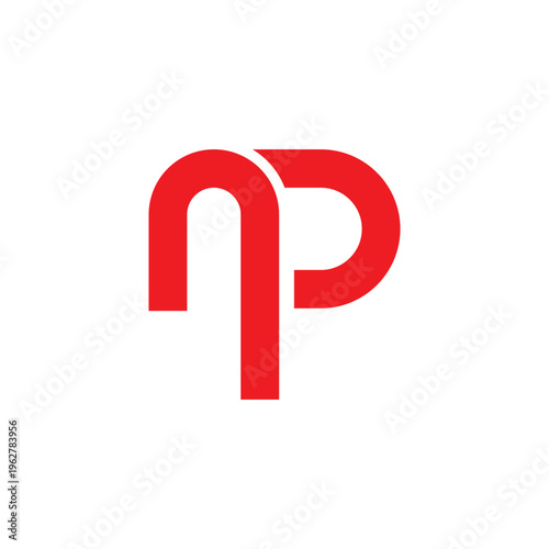 Red NP Monogram Logo