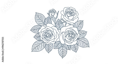 Black and white roses bouquet floral.