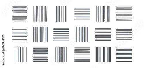 Abstract rectangular patterns in various arrangements on black background