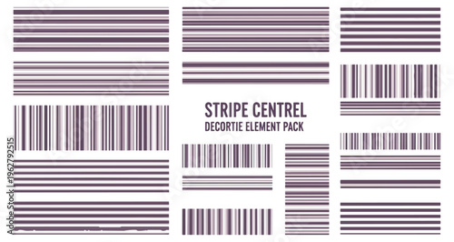 Abstract striped elements pack for design projects