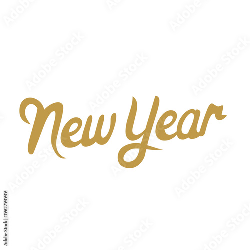 New Year calligraphy Vector