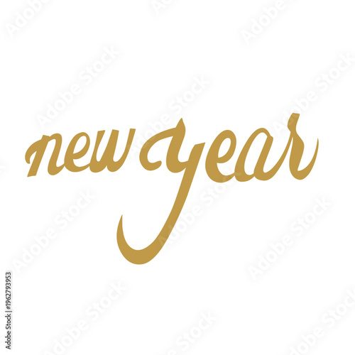 New Year calligraphy Vector