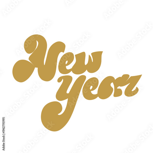 New Year calligraphy Vector