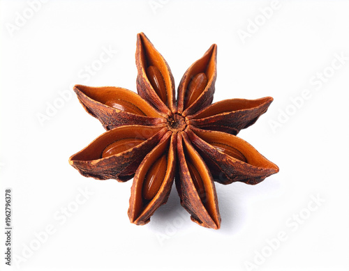 star anise isolated on white background