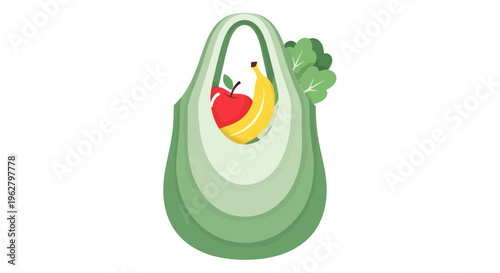 Cartoon avocado with fruit inside.