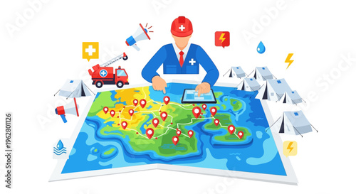 Emergency Management Professional Overseeing Global Disaster Response Operations.