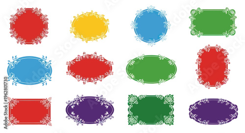 Colorful abstract shapes and blobs.