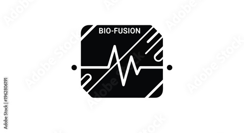 Electronic circuit icon labeled BIO-FUSION displays a stylized heart rate waveform.