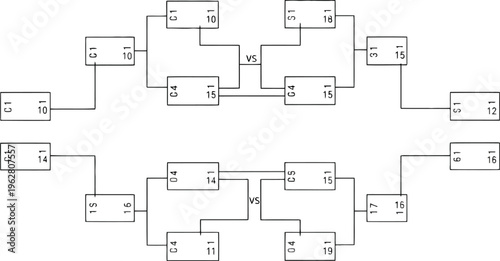A blurry schematic diagram of electronic circuits isolated on transparent background