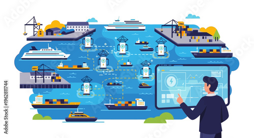 Global Shipping Logistics Management and Technology Integration.