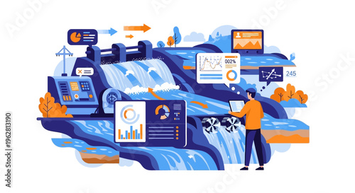 Hydroelectric Power Plant Data Analysis and Monitoring System.