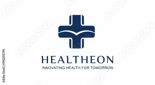 Healtheon Logo Medical Cross Symbol.