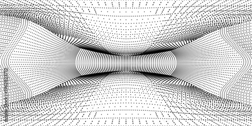 Perspective grid background 3d Vector illustration. Interior design Model projection background template. Line one point perspective. eps10