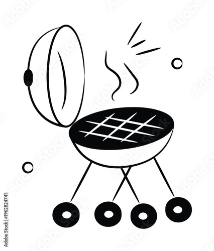 Barbecue Grill Vector Illustration