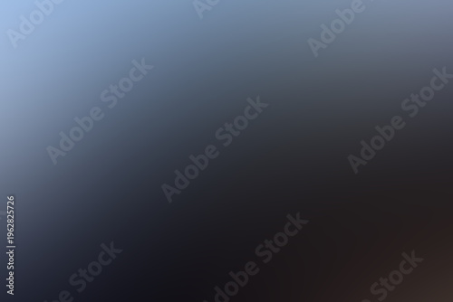 Billede på lærred Flowing gradient of tranquil blue fading into deep charcoal with refined vignett