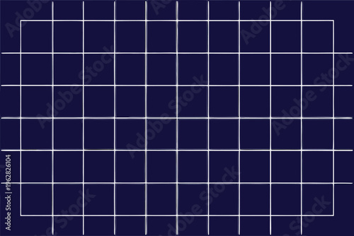 Dark blue grid background with evenly spaced white rectangular divisions