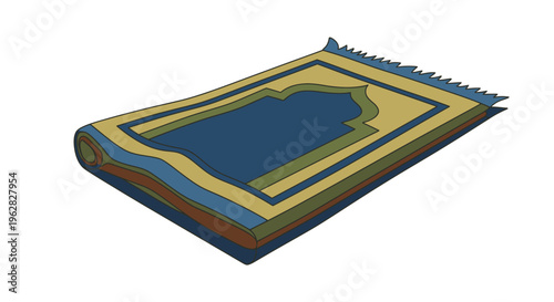 Traditional Islamic Prayer Mat for Daily Worship and Spiritual Reflection.