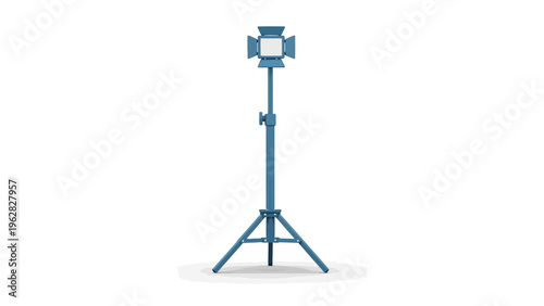 Portable LED Work Light on Tripod Stand for Construction Sites.