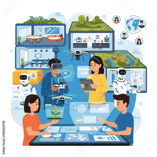 Future of work Team collaborates on tech innovations, robotics, and design