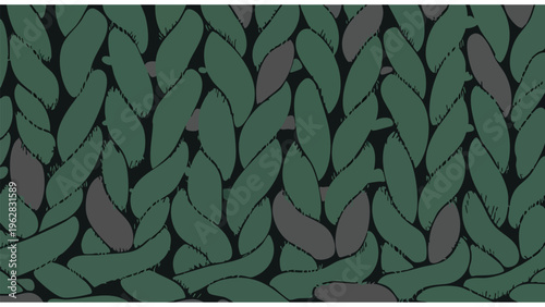 Green Knit Texture Seamless Pattern Background for Apparel & Home Decor