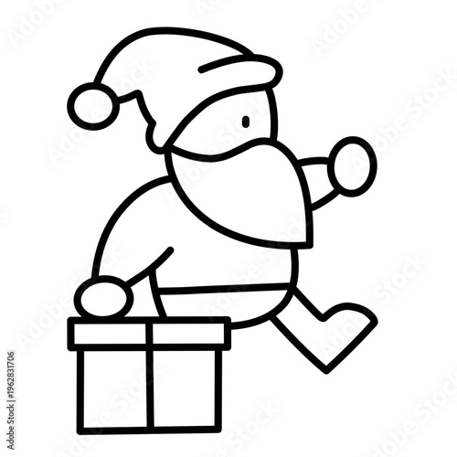 Santa Claus Icon Vector