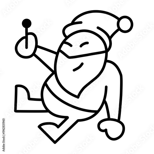 Santa Claus Icon Vector