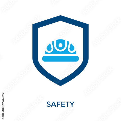 Safety Icon Dual Tone Style. Vector Illustration For Graphic Design