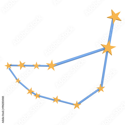 Capricorn Constellation: A radiant depiction of the Capricorn constellation, shining brightly against a star-studded expanse.