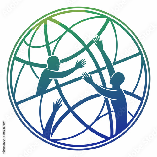 Global connection and teamwork symbolizing unity diversity reaching out helping hands in interconnected world network reaching for success collaboration future growth