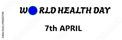 World health day circle April design