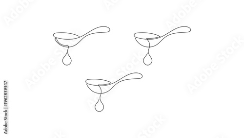 Ladle with Dripping Liquid icon, Cooking Utensil for Serving Soup and Sauces in Kitchen Preparation, Culinary Tool for Food Serving and Liquid Pouring in Modern Cooking icon