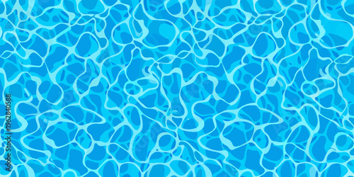 Abstract background of vibrant blue water ripples and wave patterns