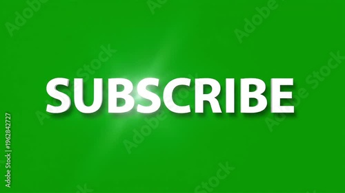 Subscribe Button Animation on Green Screen for YouTube Channels.