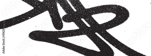 Bold black spray paint line texture with gritty grain effect for modern urban graphic design elements and overlays with line art