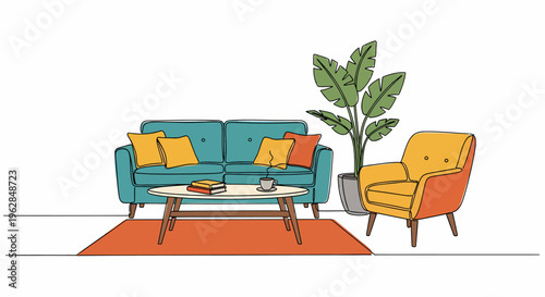 Modern Living Room Furniture and Decor.